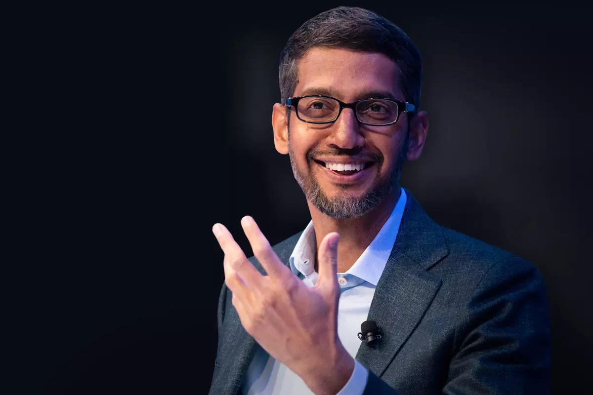 Sundar Pichai talking